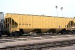 Yellow covered hopper NAHX #53902 leased to C-C-F Grain Co Inc.